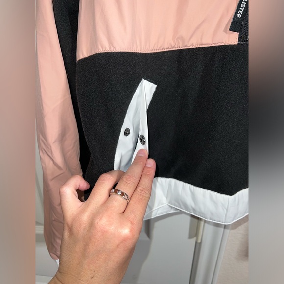 Hollister 3/4 Zip Pull Over Hoodie Jacket NWT - Picture 6 of 8